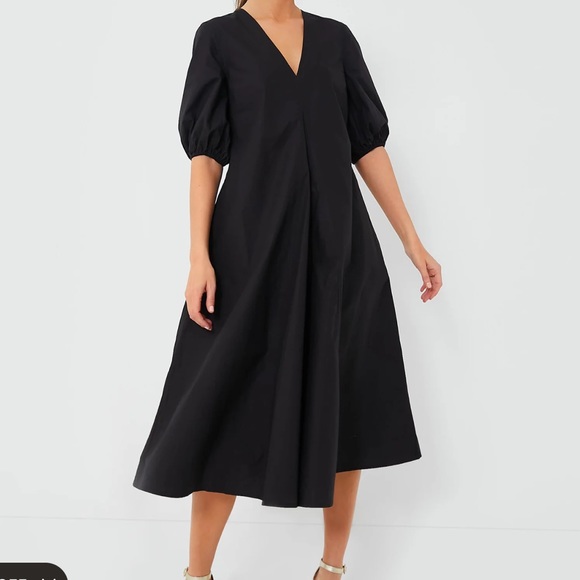 Tuckernuck Dresses & Skirts - GANNI
Black Cotton Poplin V-Neck Long Dress
